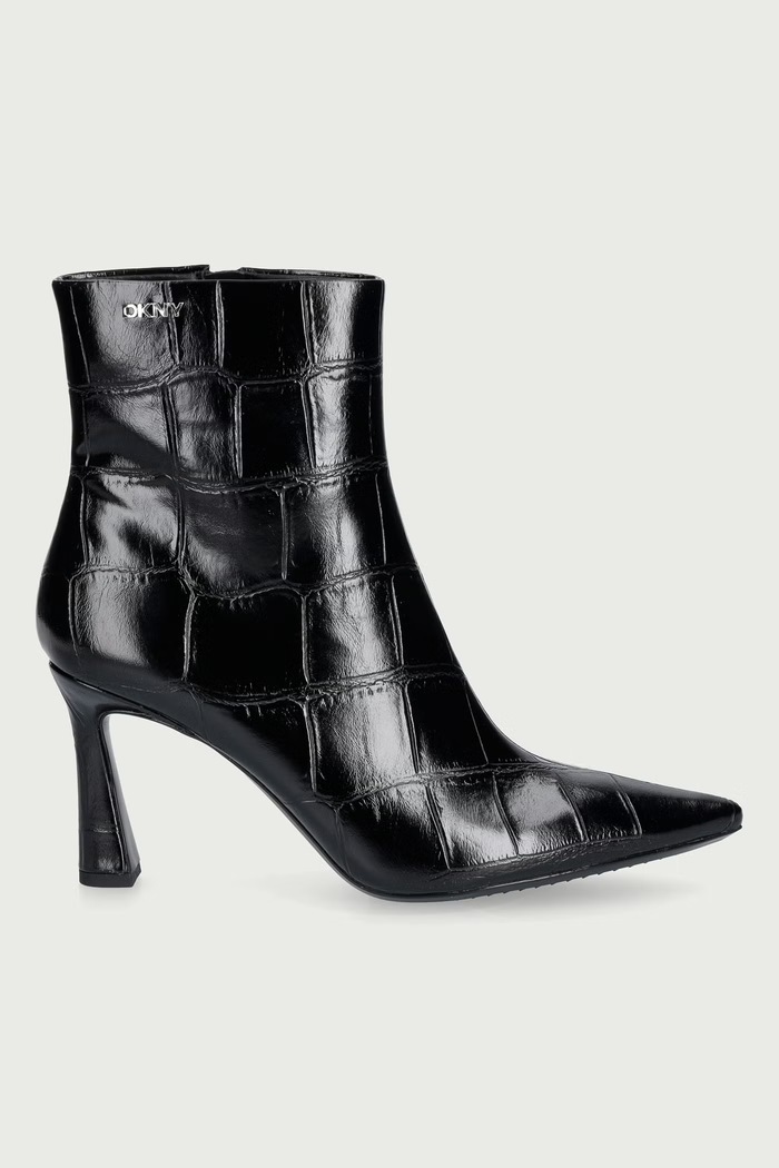 DKNY Členkové čižmy na ihličkovom podpätku dámske Cayden K4693307.BLK čierna AW26