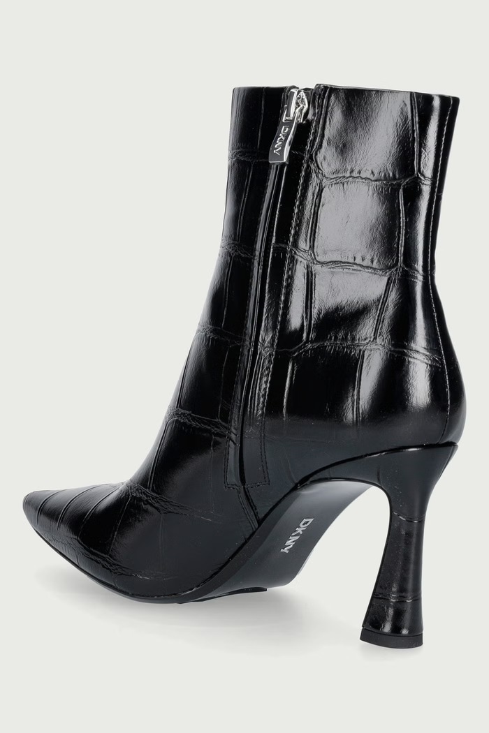 Obuv DKNY Členkové čižmy na ihličkovom podpätku dámske Cayden K4693307.BLK čierna