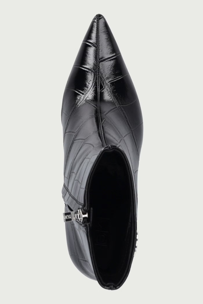 Členkové čižmy na ihličkovom podpätku dámske Cayden DKNY K4693307.BLK čierna
