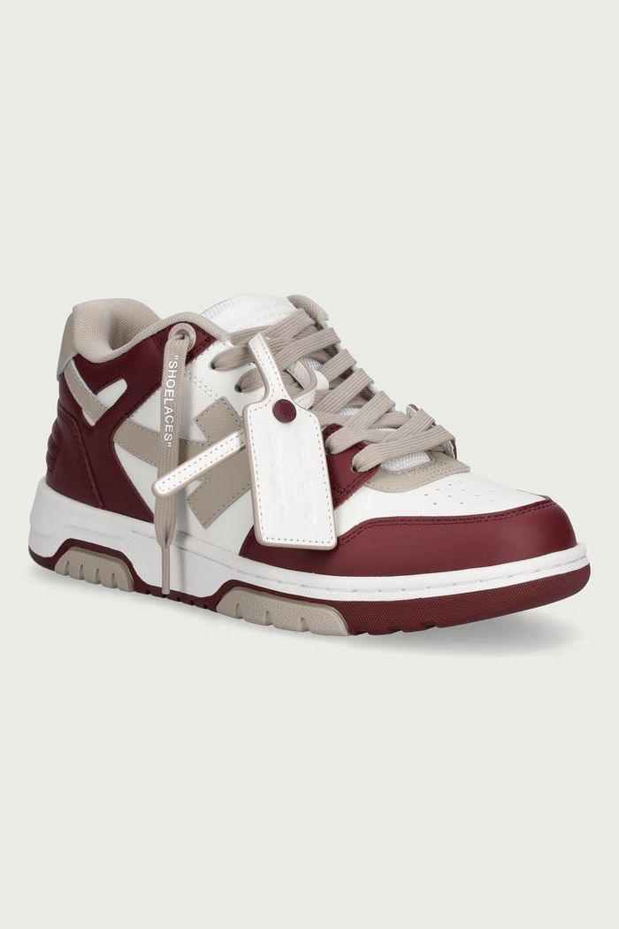Off-White Out of Office sneakers pentru femei burgundia OF05727609