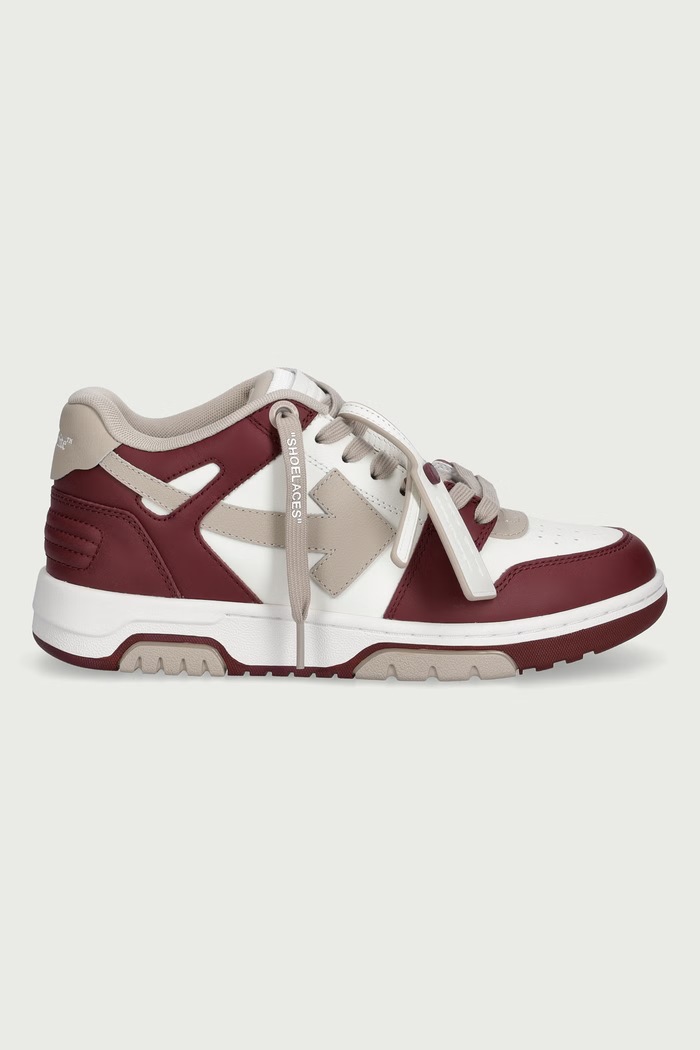 Off-White Out of Office sneakers pentru femei OF05727609 burgundia AW26