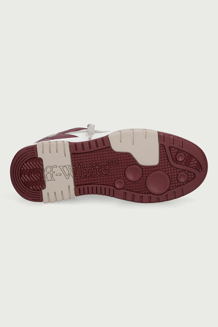 Out of Office sneakers pentru femei Off-White burgundia OF05727609