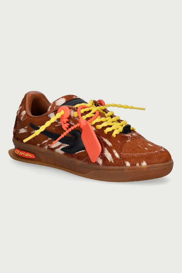 Off-White End of Play sneakers pentru femei din piele maro OF05772210