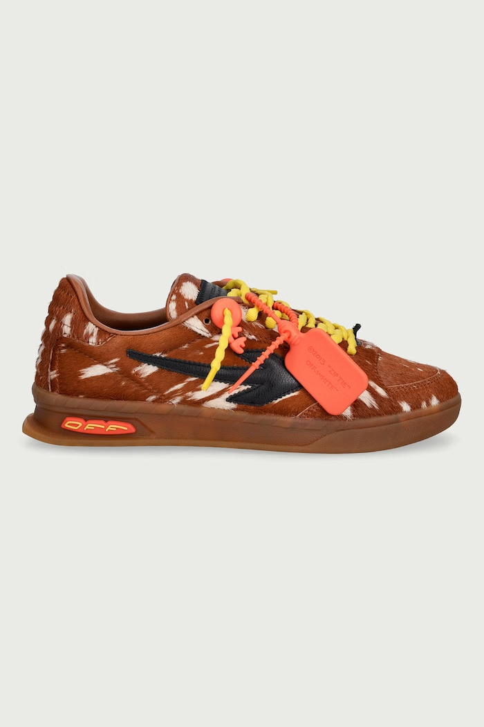Off-White End of Play sneakers pentru femei din piele OF05772210 maro AW26