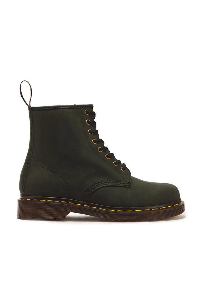 Dr. Martens botki damskie skórzane 1460 zielony DM11822300