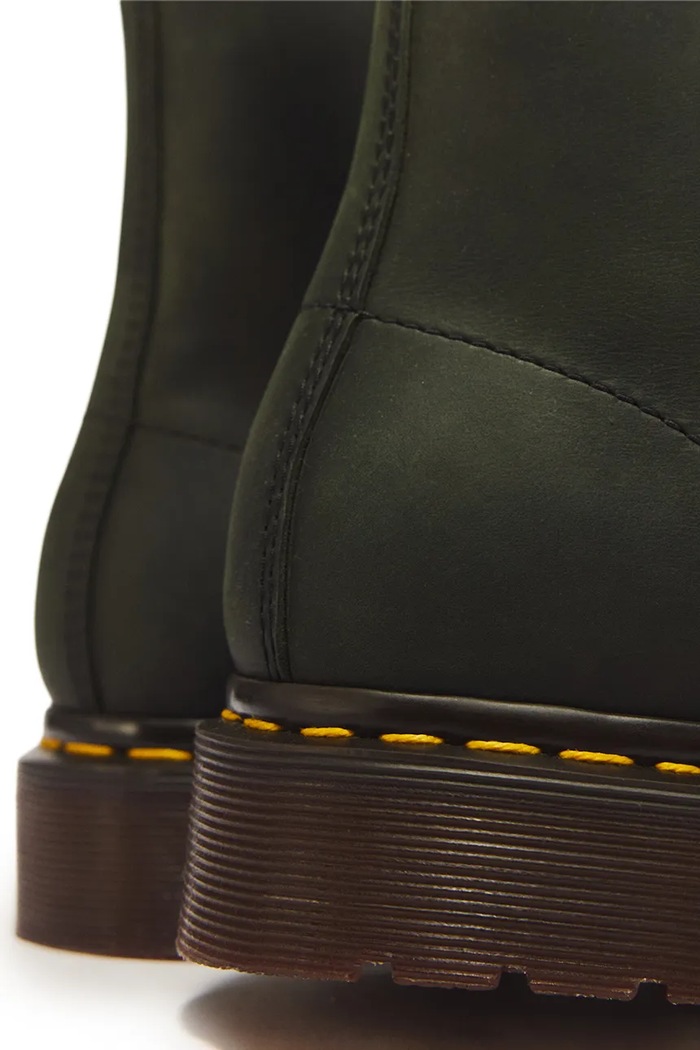 Dr. Martens botki damskie skórzane 1460 zielony DM11822300