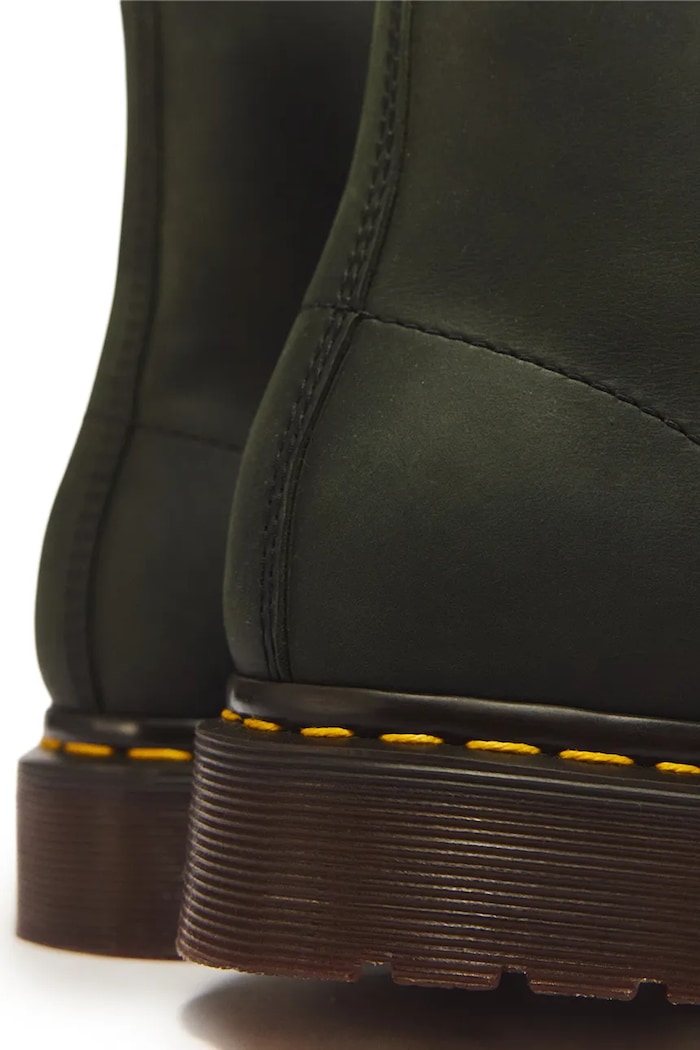 Dr. Martens botki damskie skórzane 1460 zielony DM11822300