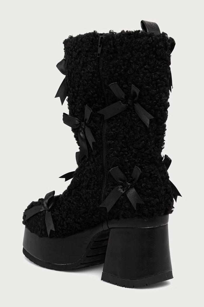 Obuća Koi Footwear Gležnjače s debelom potpeticom za žene Kensei Shearling AS03.Kensei crna