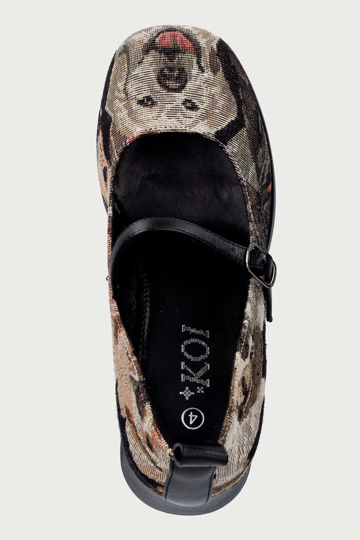 Czółenka The Hound Tapestry Platform Heels Koi Footwear FG03.TheHound beżowy