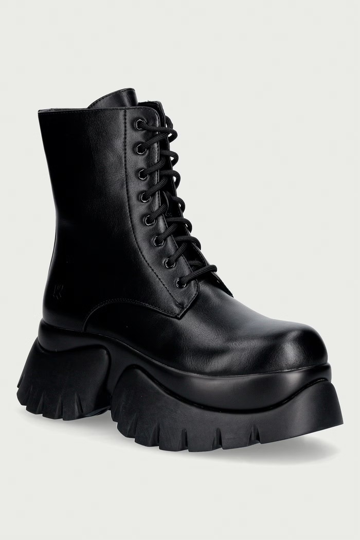 Koi Footwear Αρβυλάκια Γυναικεία Rancor Lace up Monster Boots μαύρο Rancor.Black