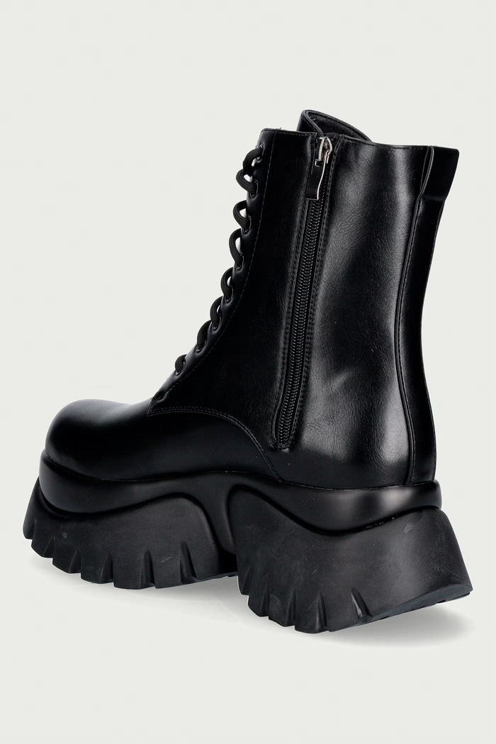 Παπούτσια Koi Footwear Αρβυλάκια Γυναικεία Rancor Lace up Monster Boots Rancor.Black μαύρο