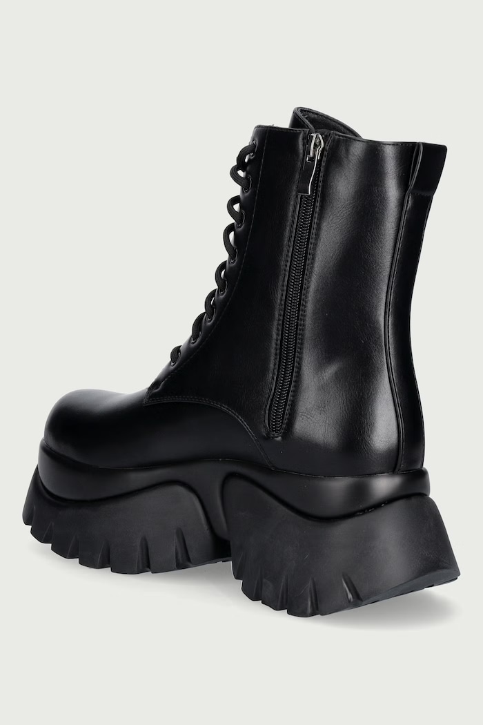 Încălțăminte Koi Footwear Bocanci pentru femei Rancor Lace up Monster Boots Rancor.Black negru