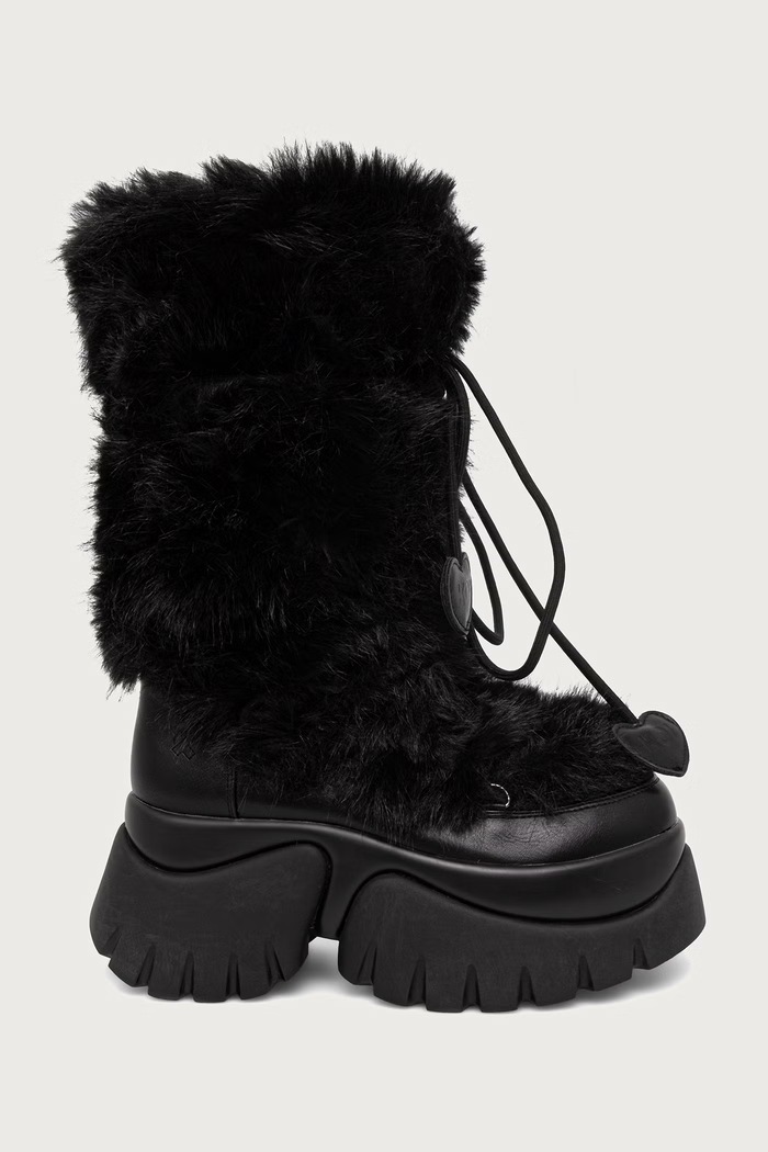 Koi Footwear Sasquatch Fluffy Snow Boots zimske čizme za žene MSasquatch.Black crna AW26
