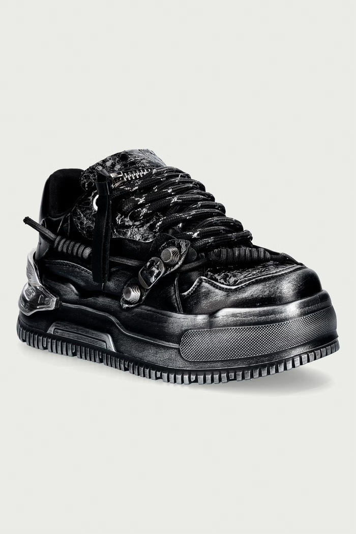 Koi Footwear Metamorphosis Distressed Platoform sneakers Γυναικεία μαύρο TT01.Metamorphosis