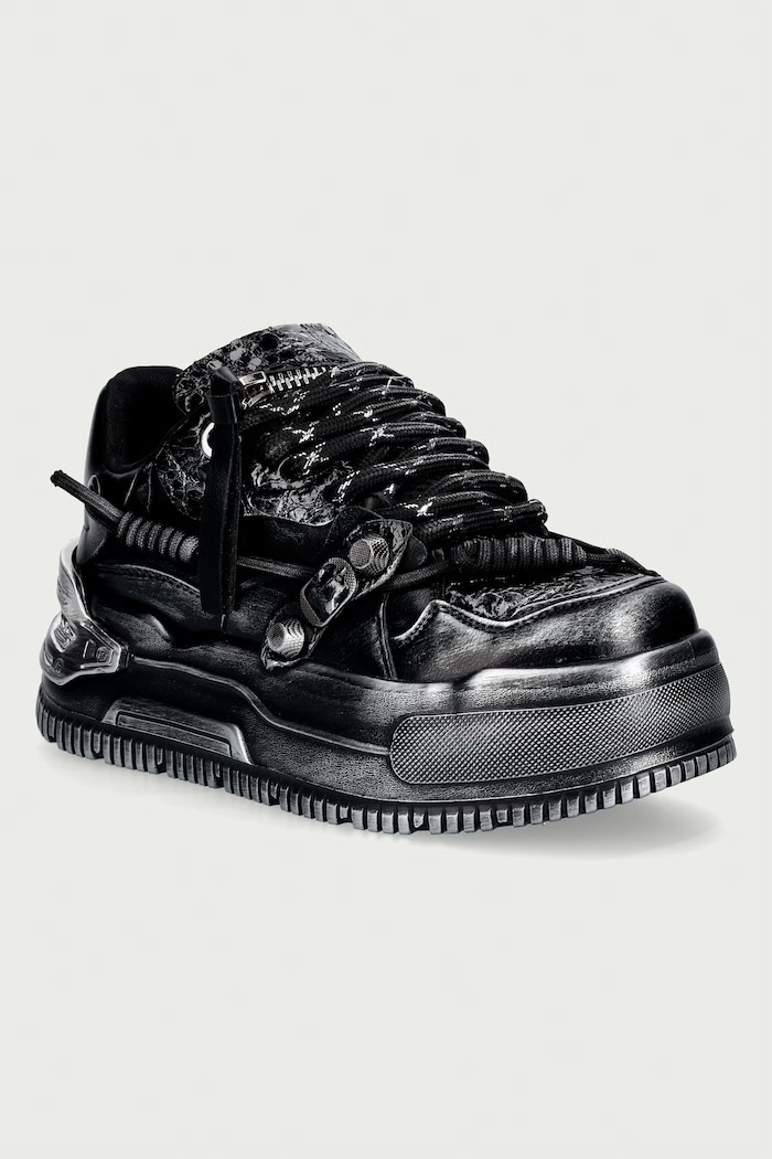 Koi Footwear Metamorphosis Distressed Platoform sneakers Γυναικεία μαύρο TT01.Metamorphosis