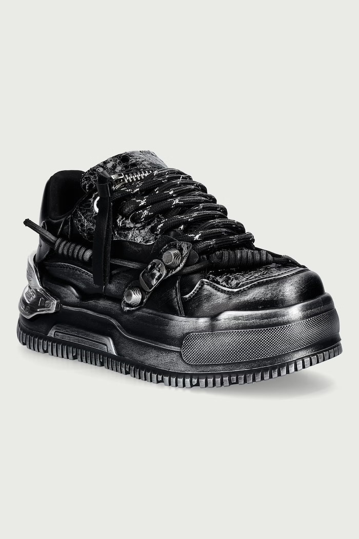 Koi Footwear Metamorphosis Distressed Platoform sneakers dámske čierna TT01.Metamorphosis
