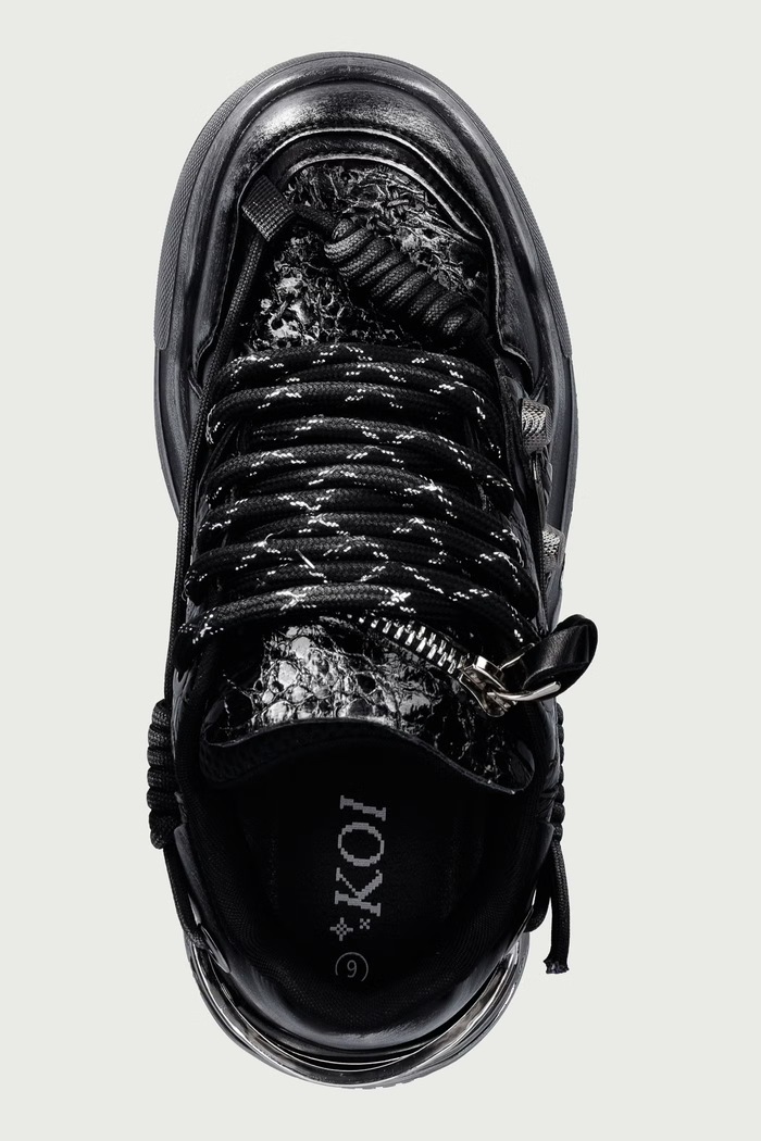 Metamorphosis Distressed Platoform кроссовки для женщин Koi Footwear TT01.Metamorphosis чёрный