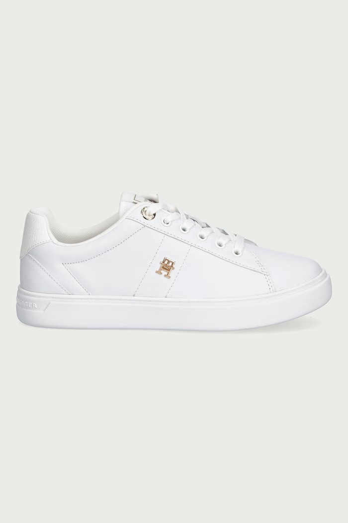 Tommy Hilfiger ESSENTIAL ELEVATED COURT SNEAKER sneakersy damskie skórzane FW0FW09073 biały AW26