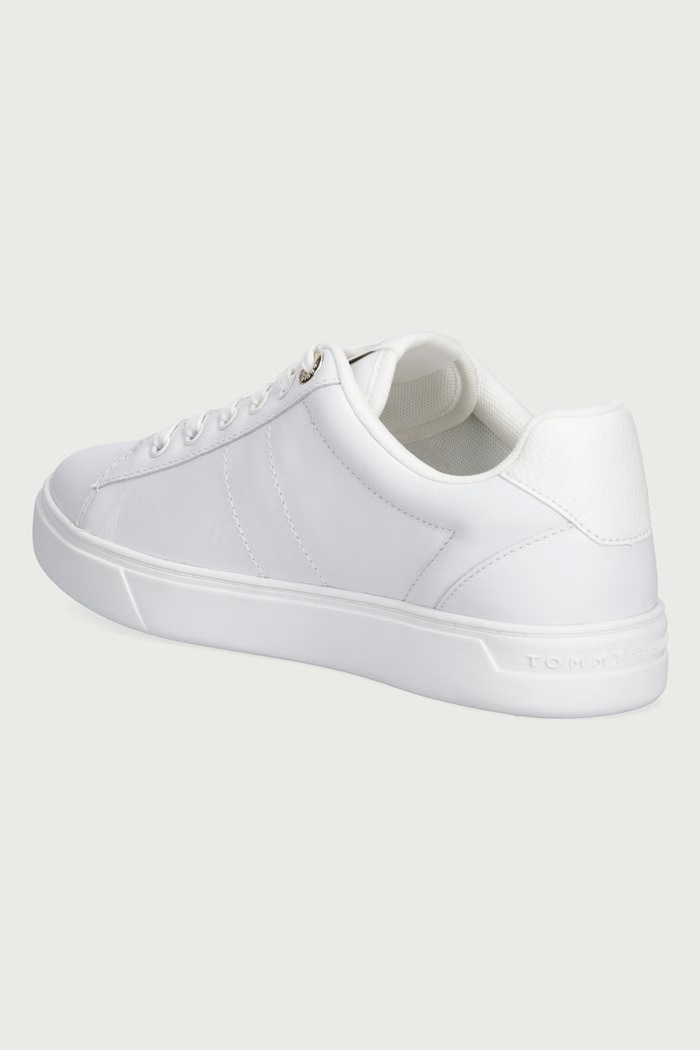 Încălțăminte Tommy Hilfiger ESSENTIAL ELEVATED COURT SNEAKER sneakers pentru femei din piele FW0FW09073 alb