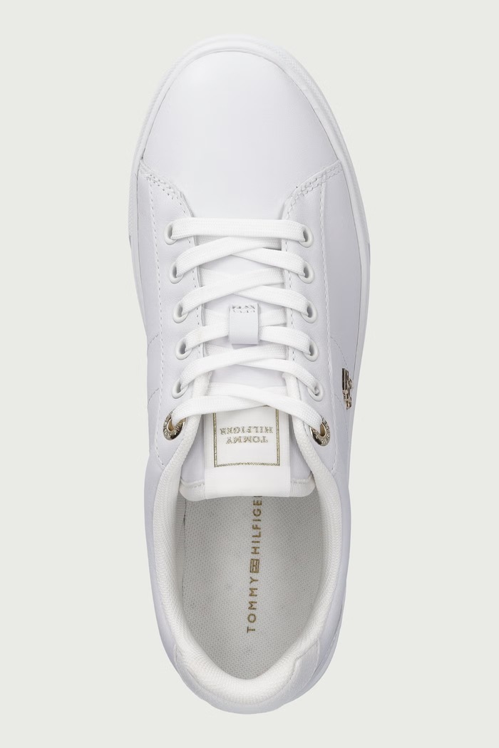 ESSENTIAL ELEVATED COURT SNEAKER sneakers pentru femei din piele Tommy Hilfiger FW0FW09073 alb