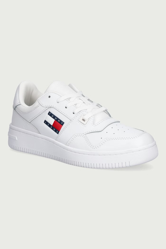 Tommy Jeans TJW RETRO BASKET sneakers pentru femei alb EN0EN02933