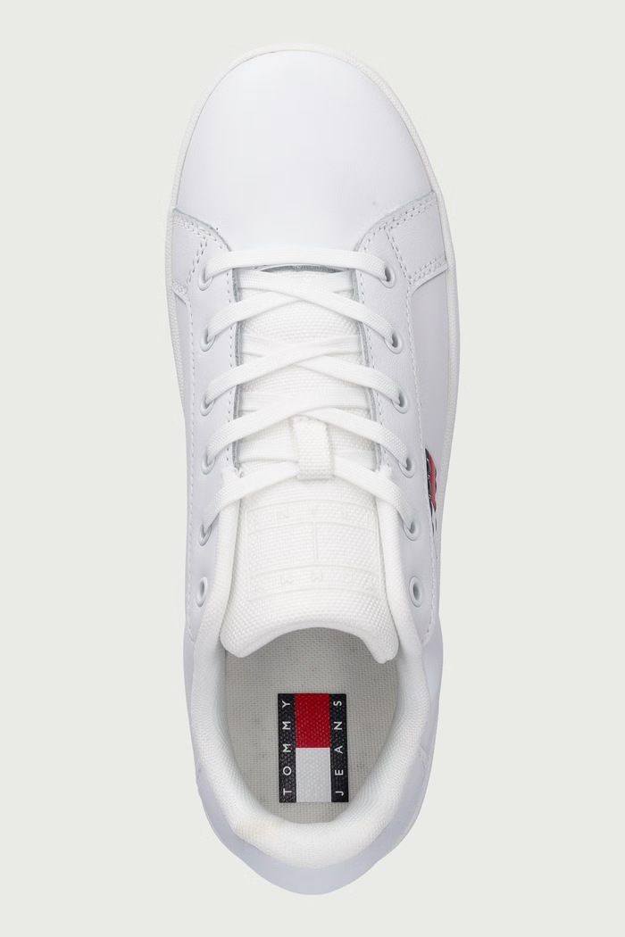 TJW FLATFORM SNEAKER sneakers pentru femei din piele Tommy Jeans EN0EN02932 alb