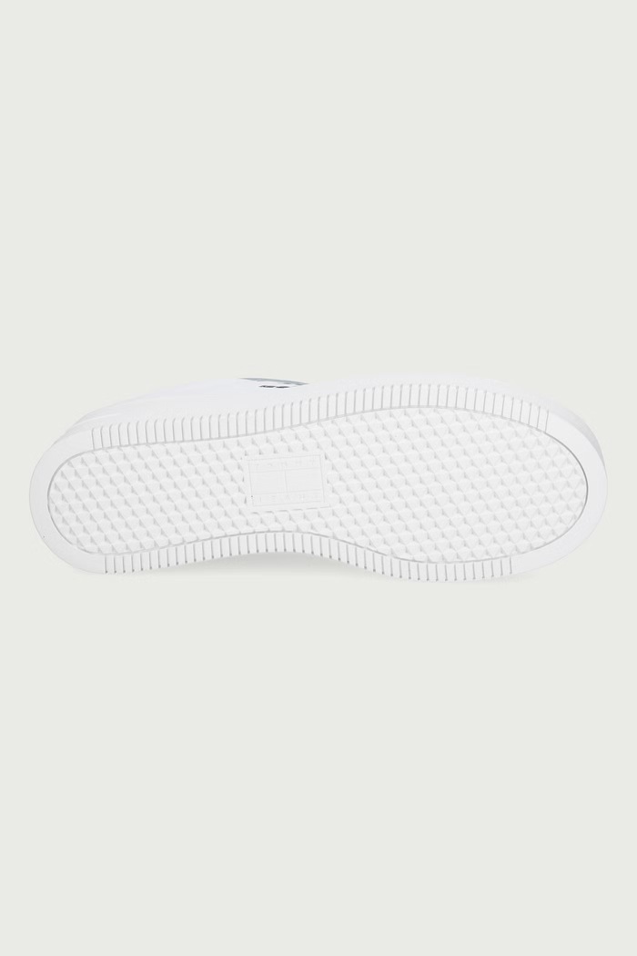 TJW FLATFORM SNEAKER sneakers pentru femei din piele Tommy Jeans alb EN0EN02932