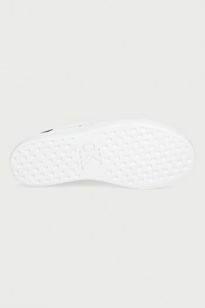VULC FLATFORM LACEUP LOW LTH superge ženske usnjene Calvin Klein bela HW0HW03159YAF