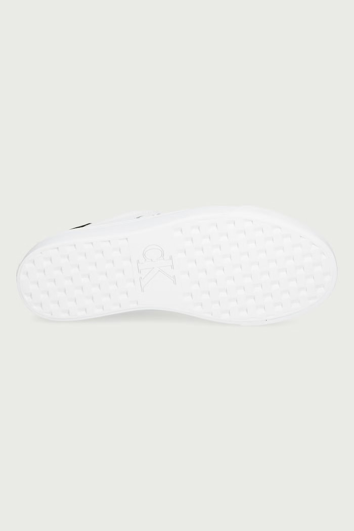 VULC FLATFORM LACEUP LOW LTH sportcipő női bőr Calvin Klein fehér HW0HW03159YAF