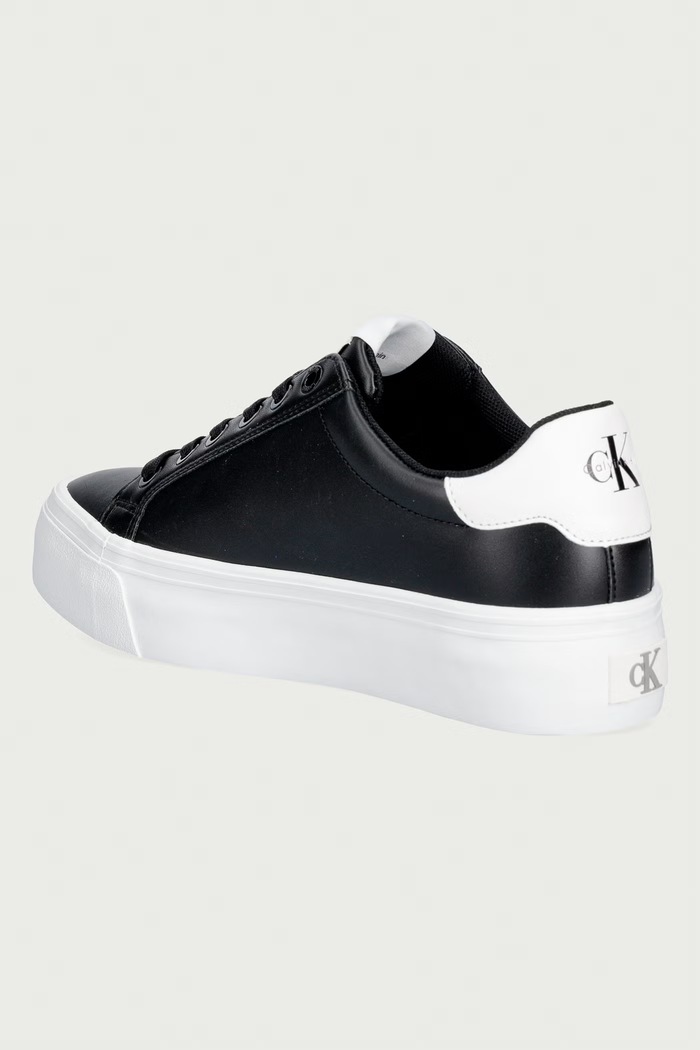 Obutev Calvin Klein VULC FLATFORM LACEUP LOW LTH superge ženske HW0HW03159BDS črna
