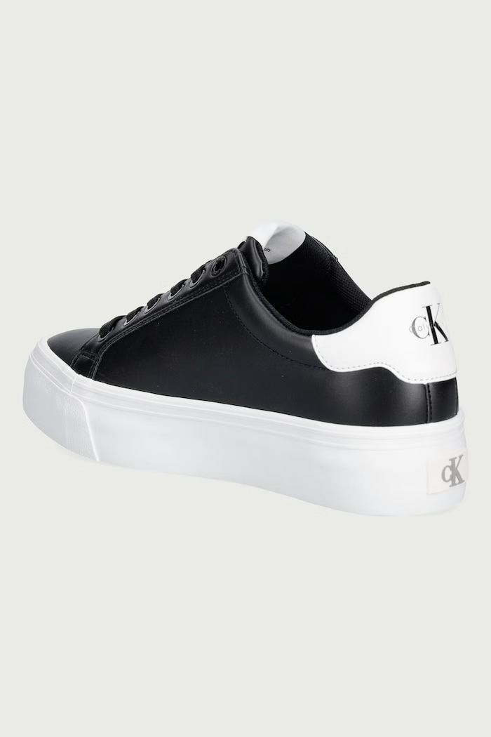 Cipők Calvin Klein VULC FLATFORM LACEUP LOW LTH sportcipő női HW0HW03159BDS fekete