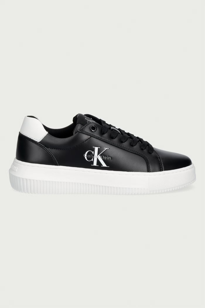 Calvin Klein CHUNKY CUPSOLE MONO LTH WN sneakers γυναικεία δερμάτινα YW0YW018720GM μαύρο AW26