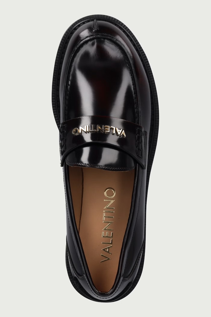 Мокасини дамски от кожа MADISON Valentino 91M5601VIT.150 бордо