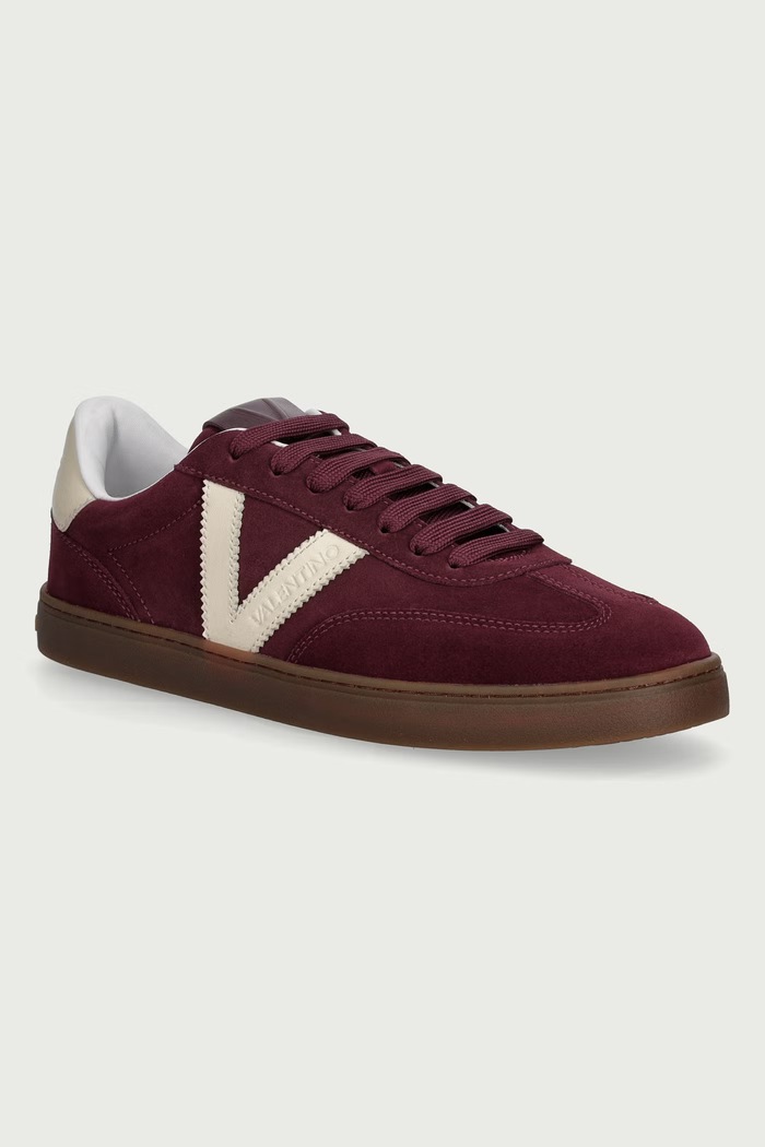 Valentino BAJA sneakers dámske semišové burgundské 91B4701CAM.150