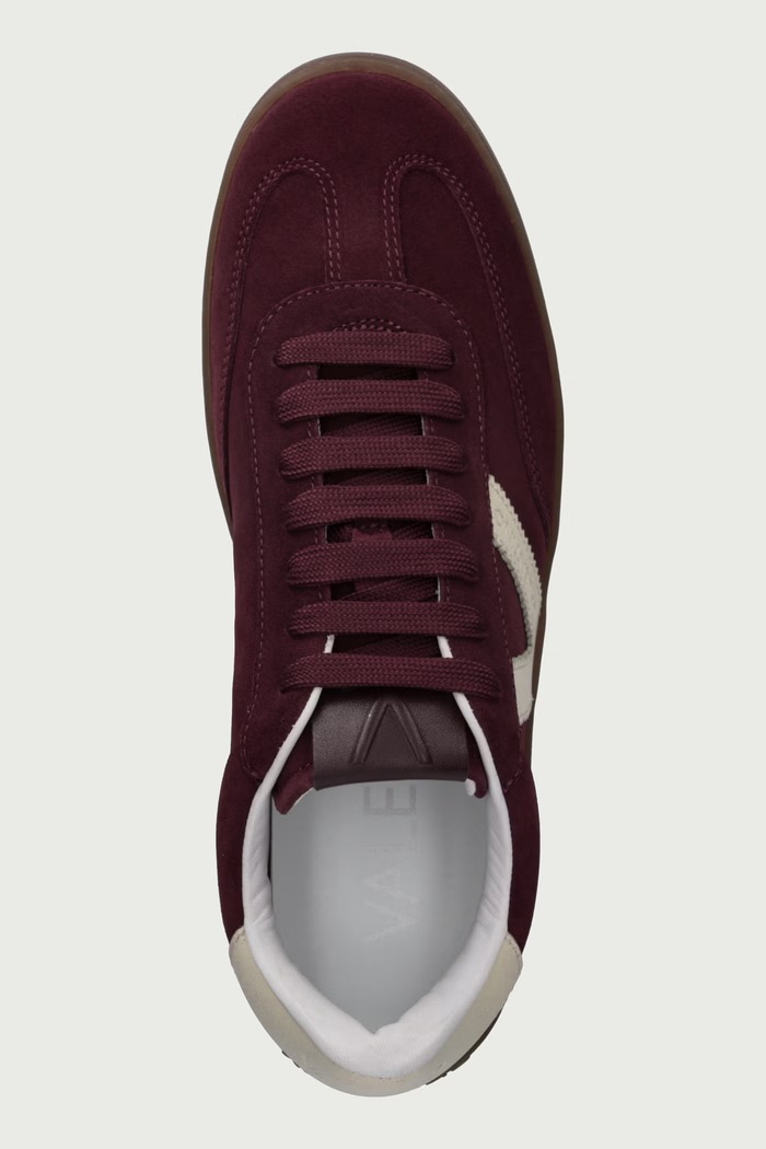 BAJA sneakers dámske semišové Valentino 91B4701CAM.150 burgundské