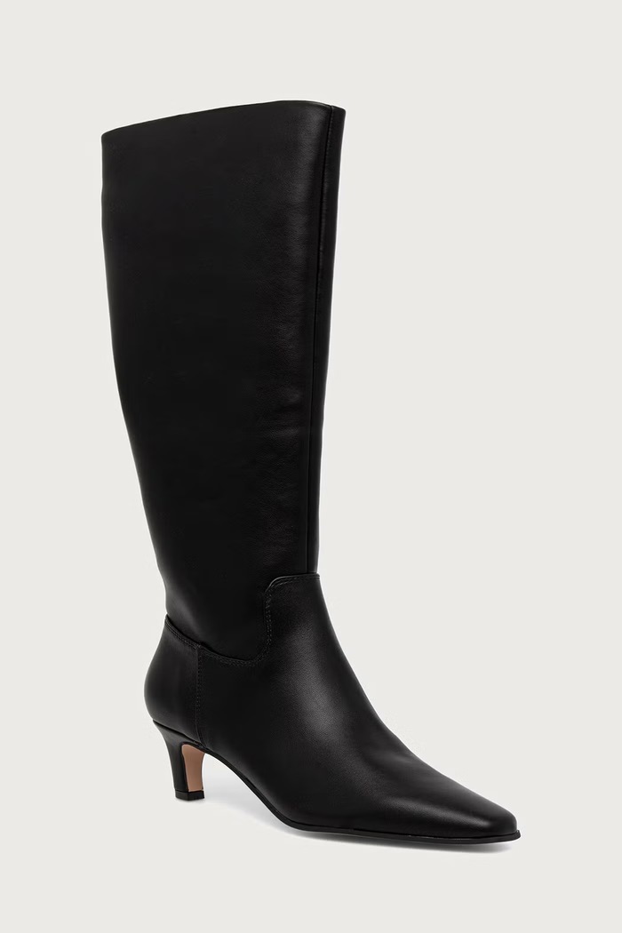 Steve Madden kozaki na niskim obcasie damskie New Davis czarny 11005691.001