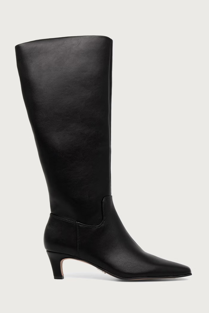 Steve Madden kozaki na niskim obcasie damskie New Davis 11005691.001 czarny AW26
