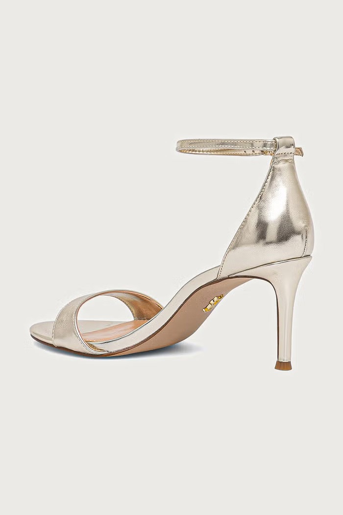 Obuwie Steve Madden sandały na wysokim obcasie Necy 11005710.045 złoty