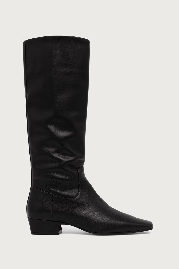 Steve Madden kozaki damskie skórzane Gwyneth 11003917.017 czarny AW26