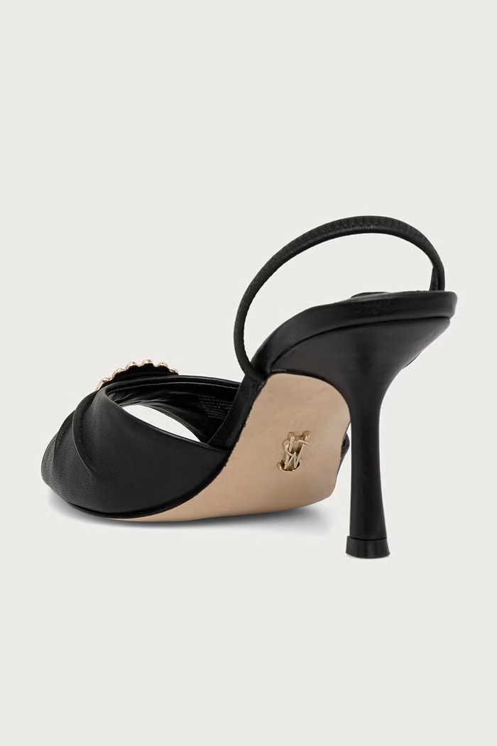 Obuwie Steve Madden szpilki skórzane Kandy 11005707.017 czarny