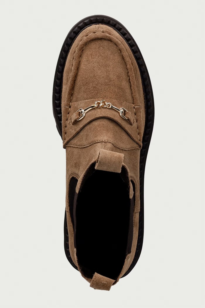 Steve Madden sztyblety damskie zamszowe Kasey beżowy 11004947.275