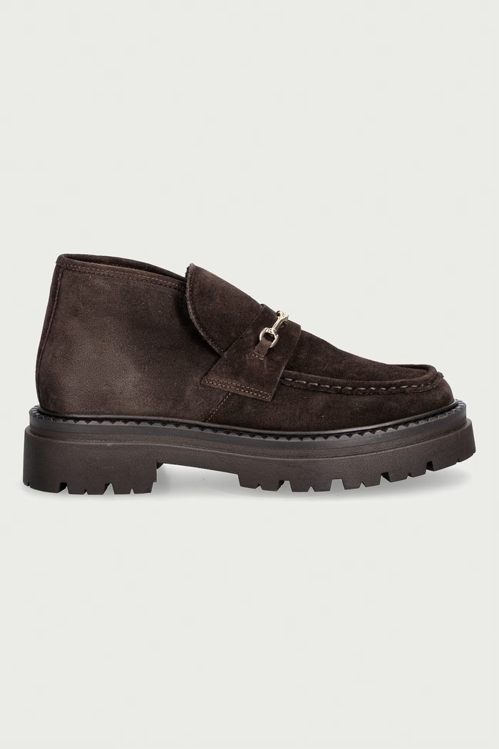 Steve Madden półbuty damskie zamszowe Karima 11005697.880 brązowy AW26