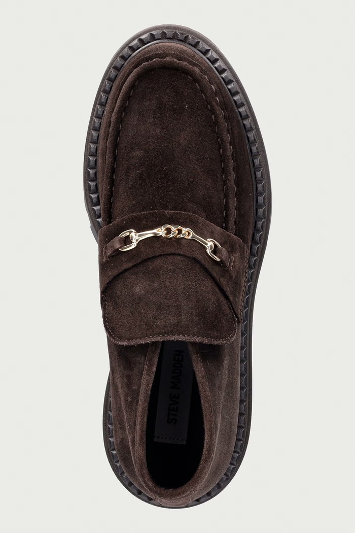 Steve Madden półbuty damskie zamszowe Karima brązowy 11005697.880
