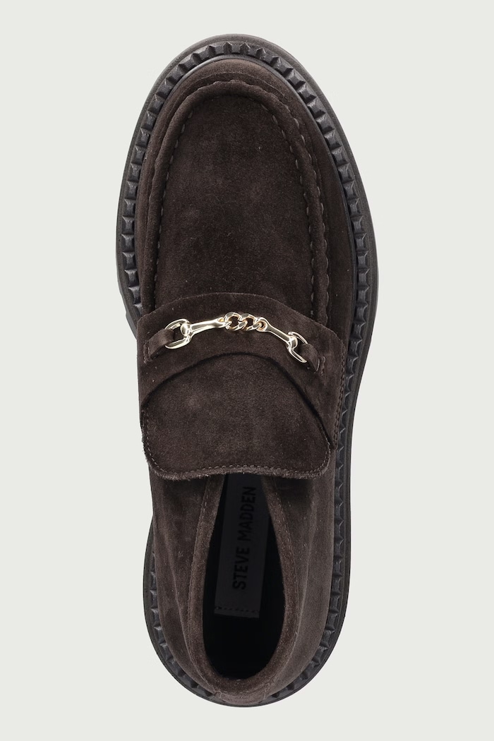 Półbuty damskie zamszowe Karima Steve Madden 11005697.880 brązowy