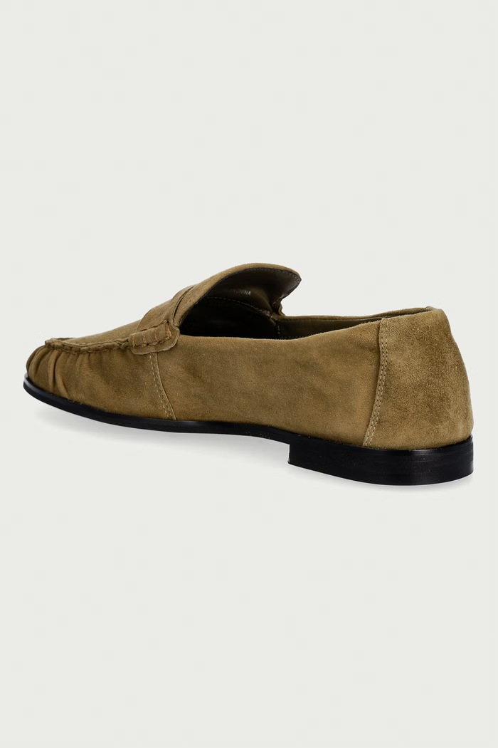 Obuwie Steve Madden mokasyny damskie zamszowe Muse-SM 11005695.K1O zielony