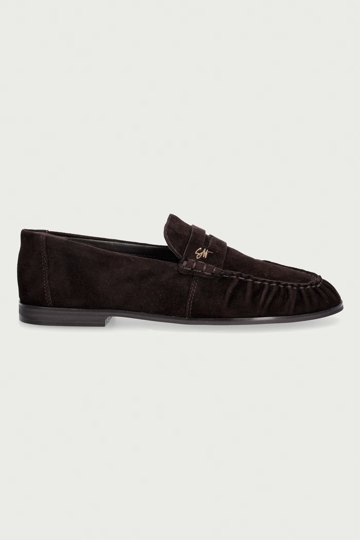 Steve Madden mokasyny damskie zamszowe Muse-SM 11005695.DKB brązowy AW26