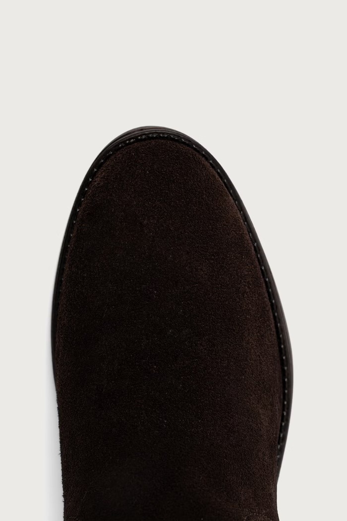 Steve Madden kozaki damskie zamszowe Vlora brązowy 11004761.880
