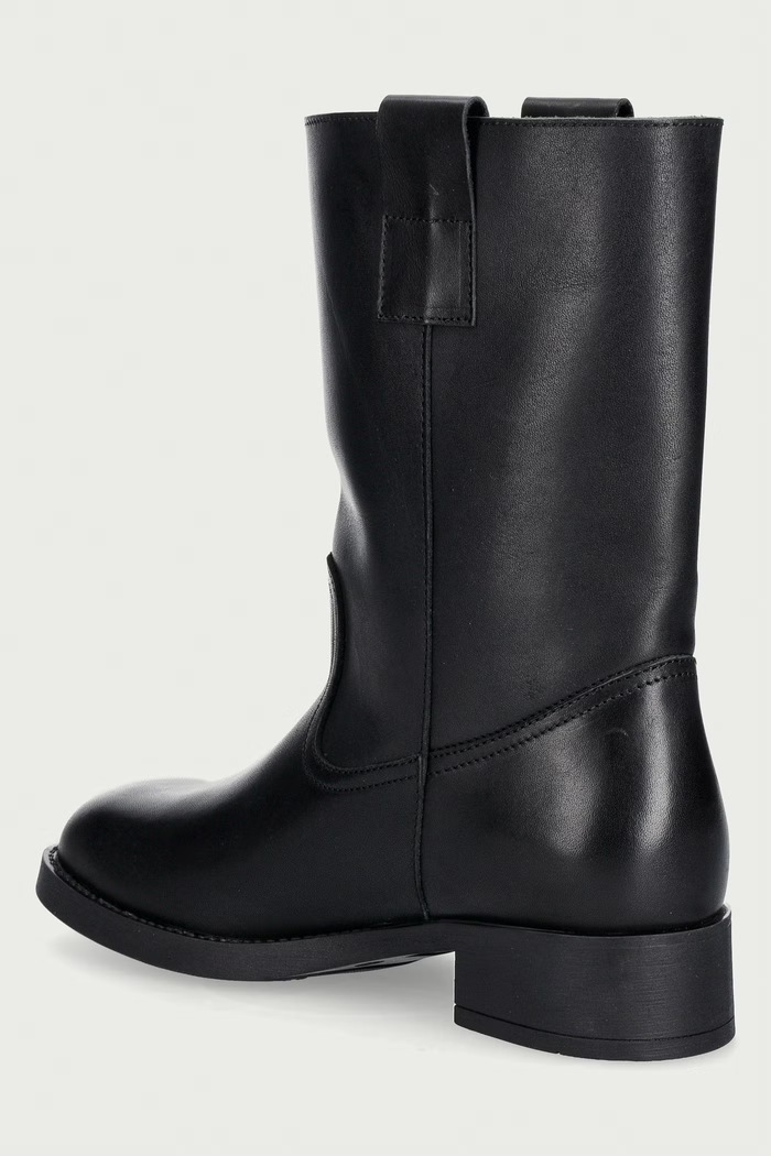 Obuwie Steve Madden kozaki damskie skórzane Zethy 11004759.017 czarny