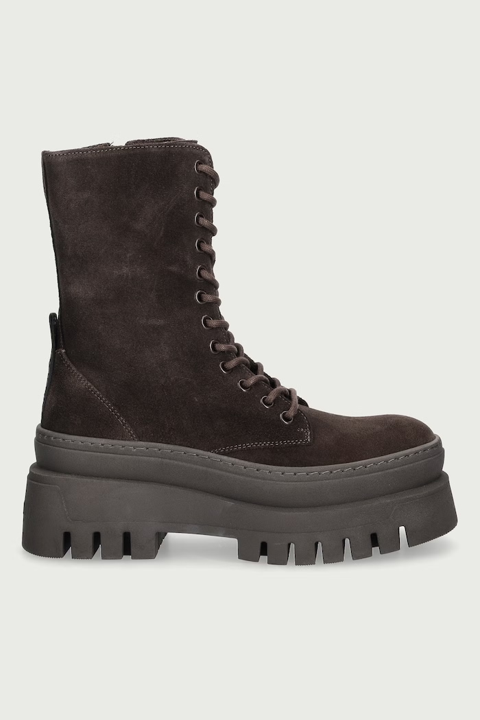 Steve Madden Botki na platformie damskie zamszowe Coast 11002681.880 brązowy AW26