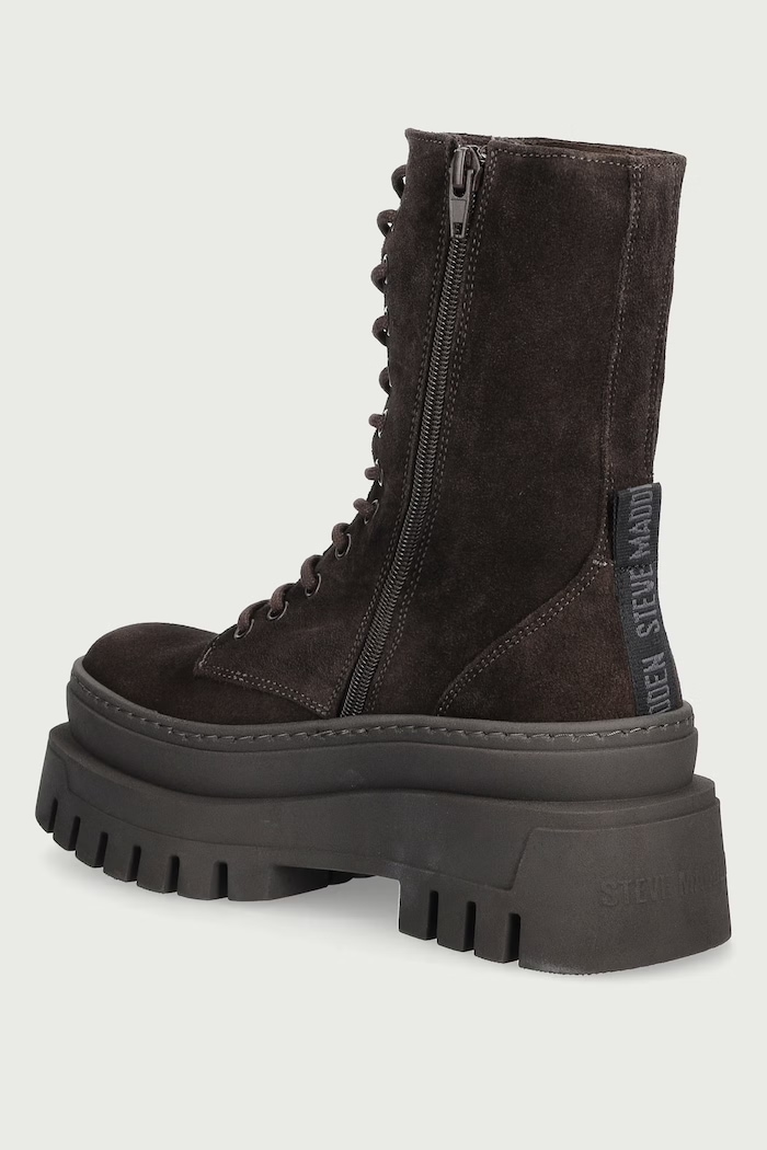 Obuwie Steve Madden Botki na platformie damskie zamszowe Coast 11002681.880 brązowy